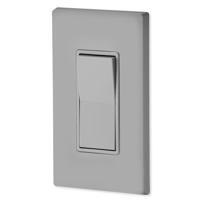 Leviton Decora Rocker 4-Way AC Quiet Switch, 15A, 120/277V, Gray