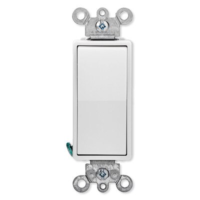 Leviton Decora Rocker 4-Way AC Quiet Switch, 15A, 120/277V, White