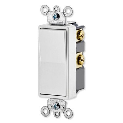 Leviton Decora Rocker 4-Way AC Quiet Switch, 15A, 120/277V, White