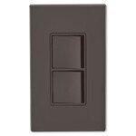 Leviton Decora Combination Wall Switch (Dual Switch), Brown