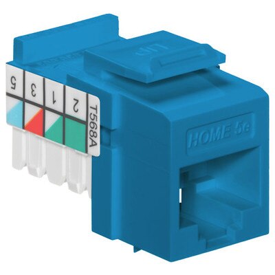 Leviton QuickPort Home 5e Snap-In Connector, Blue