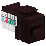 Leviton QuickPort Home 5e Snap-In Connector, Brown