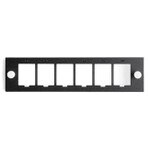 Leviton QuickPort Mounting Plate, 6-Port, Unloaded