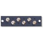 Leviton F-Connector 6-Pack with Mounting Plate