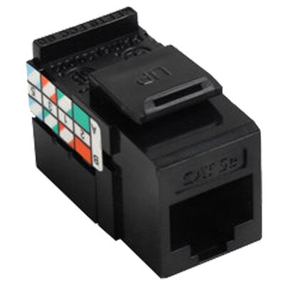 Leviton QuickPort GigaMax 5e Snap-In Connector, Black