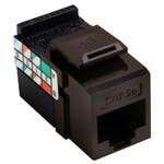 Leviton QuickPort GigaMax 5e Snap-In Connector, Brown