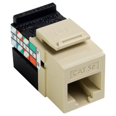 Leviton QuickPort GigaMax 5e Snap-In Connector, Ivory