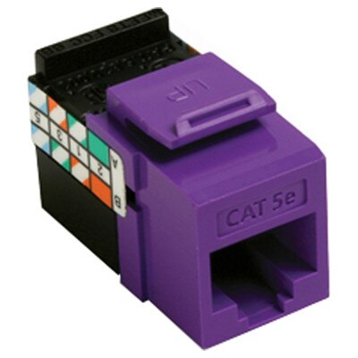 Leviton QuickPort GigaMax 5e Snap-In Connector, Purple