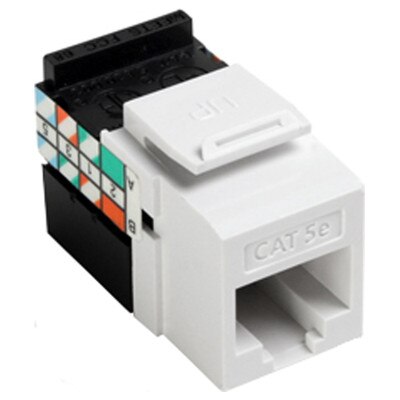 Leviton QuickPort GigaMax 5e Snap-In Connector, White