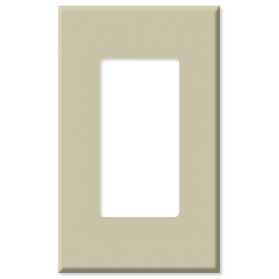 Leviton Decora Plus Screwless Snap-On Wallplate, 1-Gang, Ivory