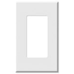 Leviton Decora Plus Screwless Snap-On Wallplate, 1-Gang, Brown