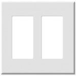 Leviton Decora Plus Screwless Snap-On Wallplate, 2-Gang, Brown