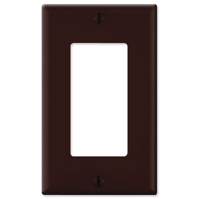 Leviton Decora Wallplate, 1-Gang, Brown