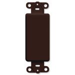 Leviton Blank Decora Insert, 1-Gang, Brown