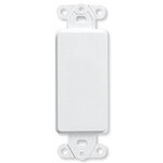 Leviton Blank Decora Insert, 1-Gang, Brown