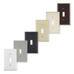 Leviton Toggle Switch Wallplate, 1-Gang, Standard Size, Brown