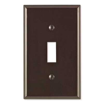 Leviton Toggle Switch Wallplate, 1-Gang, Standard Size, Brown