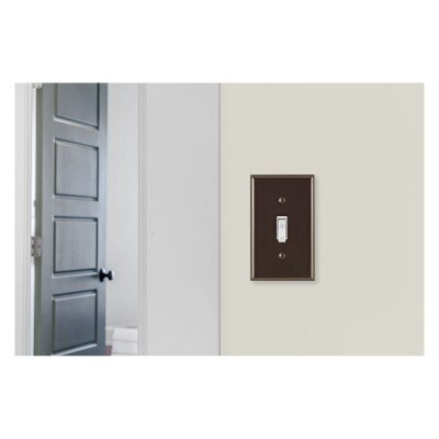 Leviton Toggle Switch Wallplate, 1-Gang, Standard Size, Brown