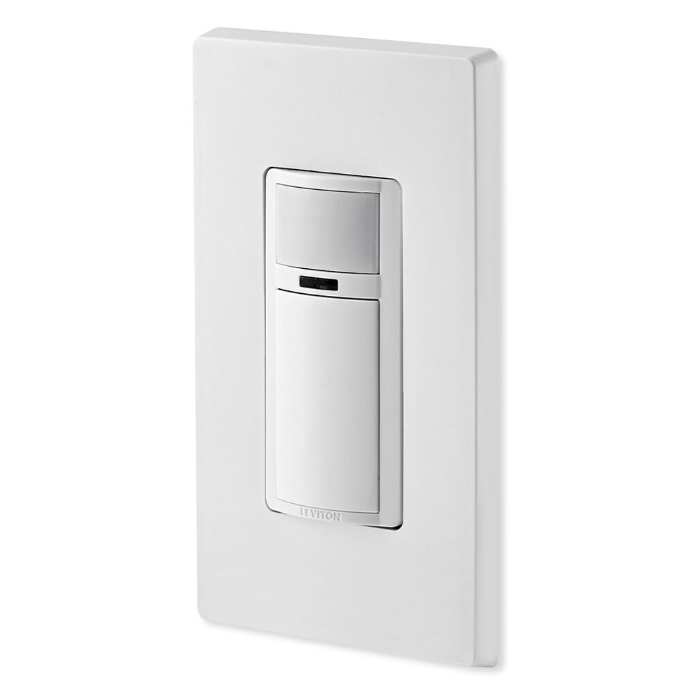 Leviton DOS02 LW Decora Motion Sensor In Wall Switch Auto On 2A Single Pole White