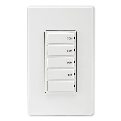 Leviton Decora Preset Countdown Timer Wall Switch, 30 Min (5, 10, 15, 30 Min)