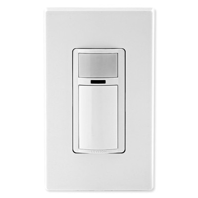 Leviton Decora In-Wall Vacancy Sensor Switch, Manual-On, 2A, Single-Pole