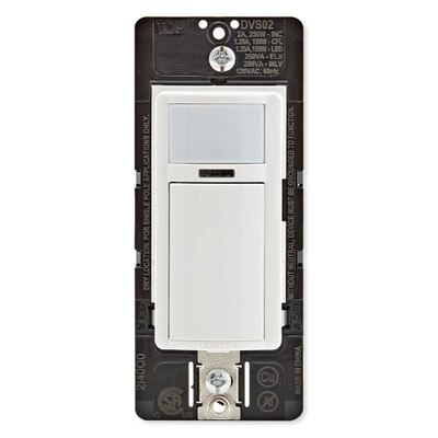 Leviton Decora In-Wall Vacancy Sensor Switch, Manual-On, 2A, Single-Pole