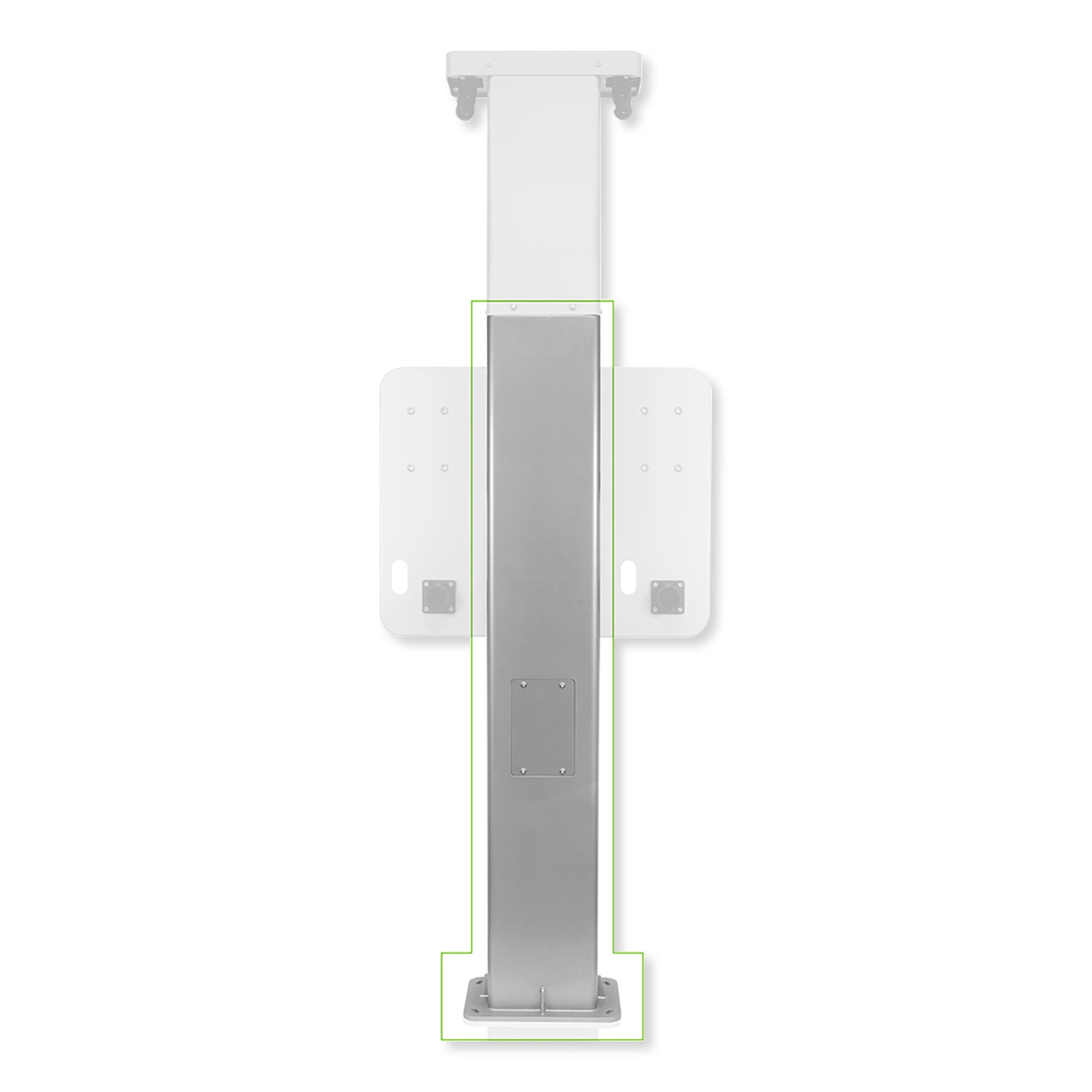 Leviton EV Side by Side Dual Mount Pedestal, Pedestal Body