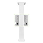 Leviton EV Side by Side Dual Mount Pedestal, Mounting Template