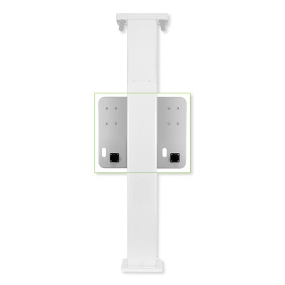 Leviton EV Side by Side Dual Mount Pedestal, Mounting Template