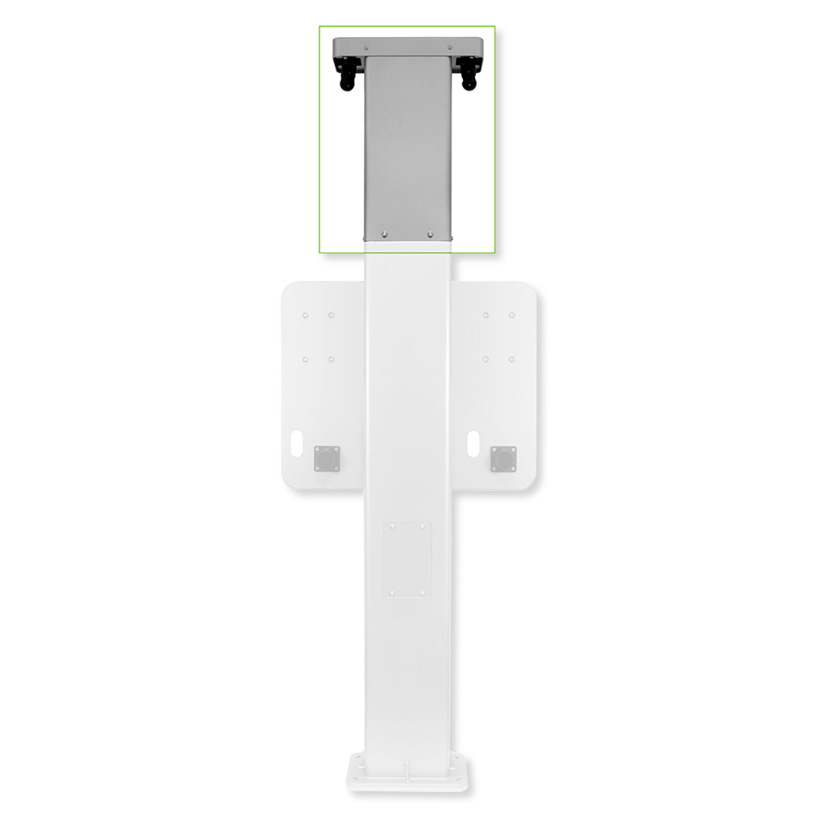 Leviton EV Side by Side Dual Mount Pedestal, Retractable Cord