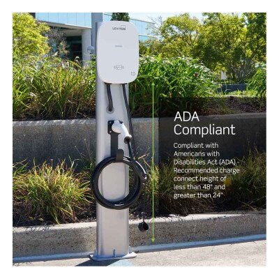 Leviton EV Single Mount Pedestal