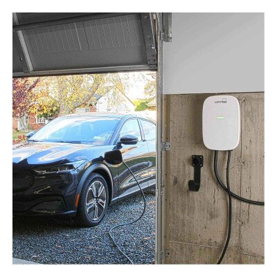 Leviton EV 32A Level 2 Electric Vehicle Charging Station, 18 Ft. Cable, Wi-Fi