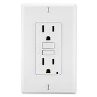 Leviton SmartlockPro Slim GFCI Receptacle, 15A, White