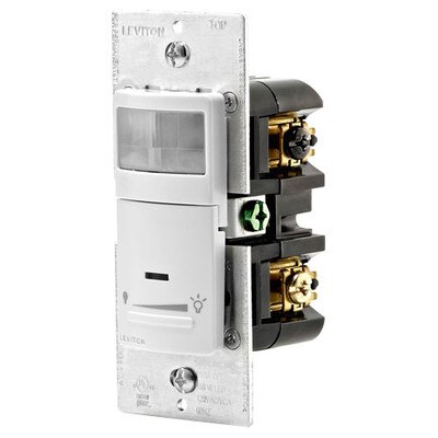 Leviton Universal Dimming Wall Switch Occupancy Sensor, 600W, Auto On