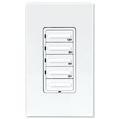 Leviton Decora Preset Countdown Timer Wall Switch, 12 Hr (2-4-8-12 Hr)