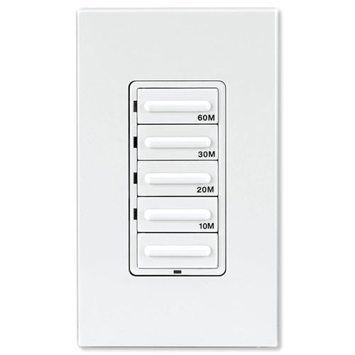60-Minute Decora Style Timer Mechanical Wall Switch White 