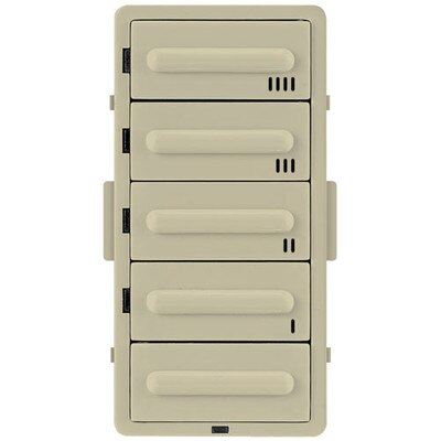 Leviton Countdown Timer 5-Button Color Change Kit, Ivory