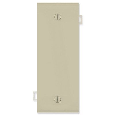 Leviton Blank Sectional Wallplate (Center Section), Ivory