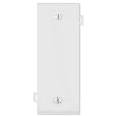 Leviton Blank Sectional Wallplate (Center Section), White