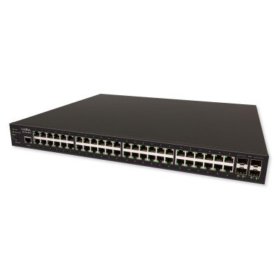 Luxul 48-Port Gb PoE+ L2/L3 Managed Switch with 4 SFP 1Gb Ports
