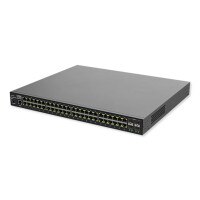 Luxul 48 Port PoE+/SFP+ Gigabit Managed Switch, Front Facing