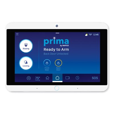 Napco Prima System with 3 Door/Window Transmitters, Motion Sensor & HD Video Doorbell, Verizon Network