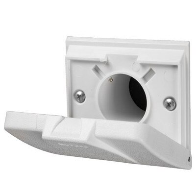 NuTone Central Vacuum 360 Series Automatic On/Off Wall/Floor Inlet, White (Open Box)