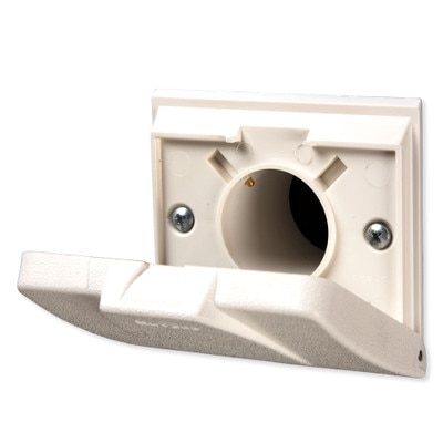 NuTone Central Vacuum 360 Series Automatic On/Off Wall/Floor Inlet, White