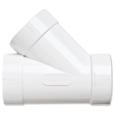 NuTone Central Vacuum 45 Degree Wye Fitting