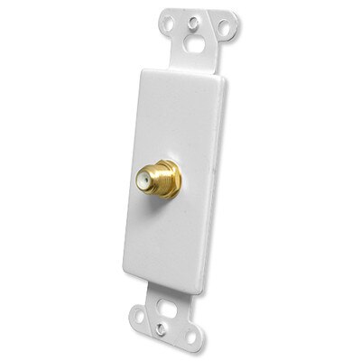 OEM Systems Pro-Wire Jack Plate (1 F), White