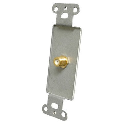 OEM Systems Pro-Wire Jack Plate (1 F), White