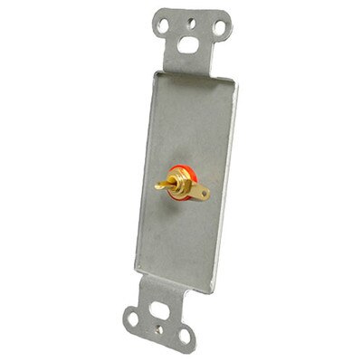 OEM Systems Pro-Wire Jack Plate (1 RCA), White