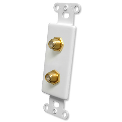 OEM Systems Pro-Wire Jack Plate (2 F), White