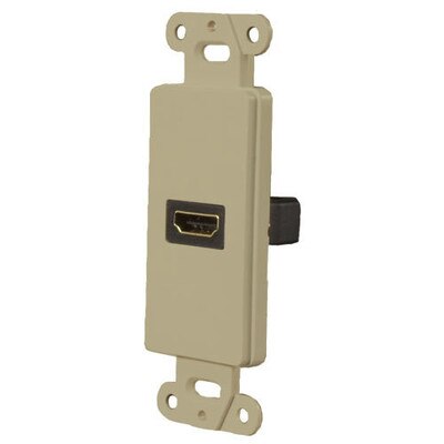 OEM Systems Pro-Wire Jack Plate (1 HDMI), Ivory